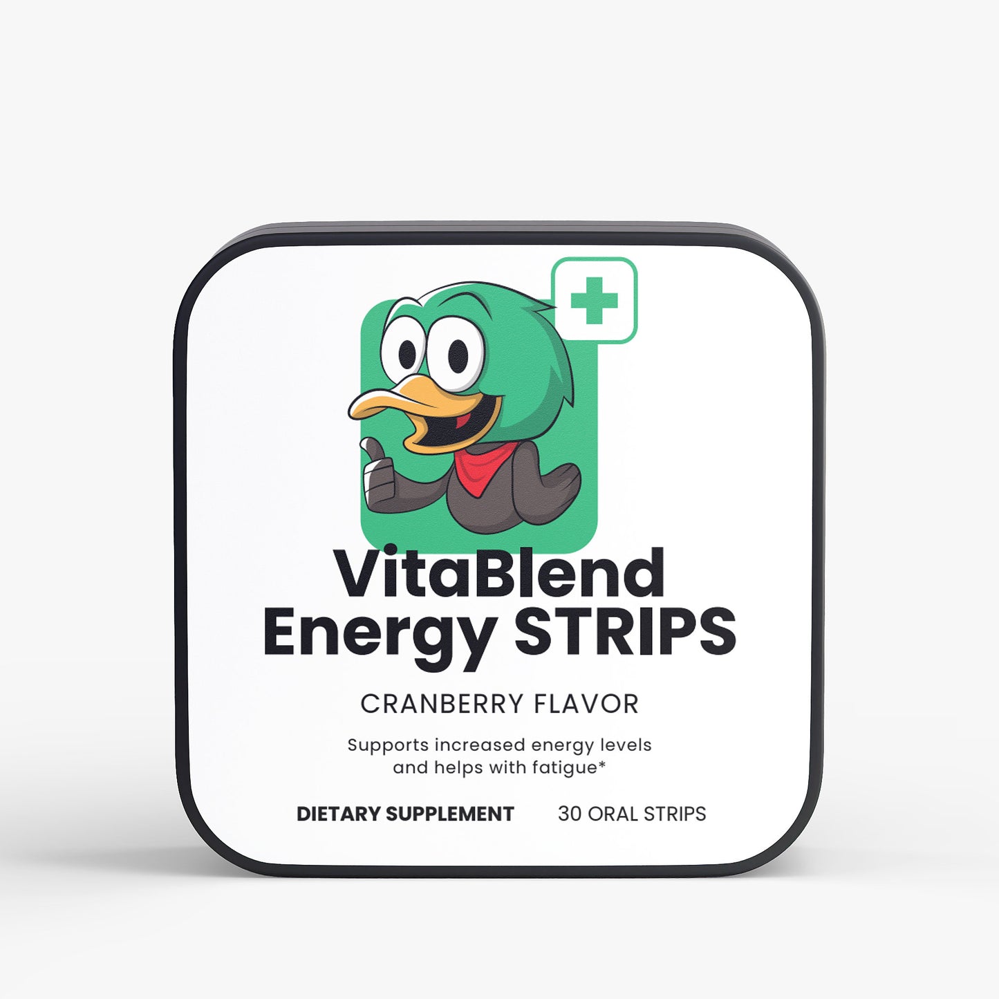 Energy Strips - Cranberry Flavor - By Vitablend Wellness Suplements