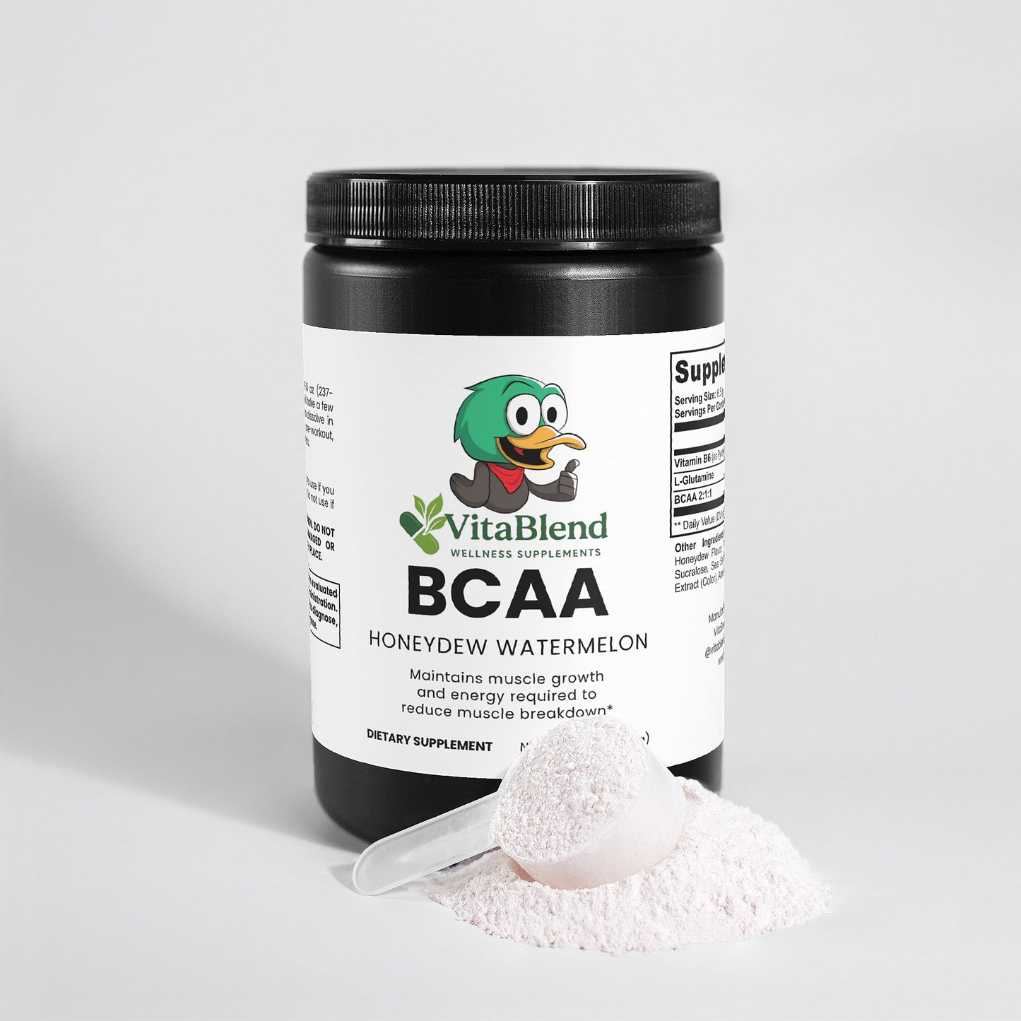 BCAA Post Workout Powder (Honeydew/Watermelon) By VitaBlend Wellness Supplements