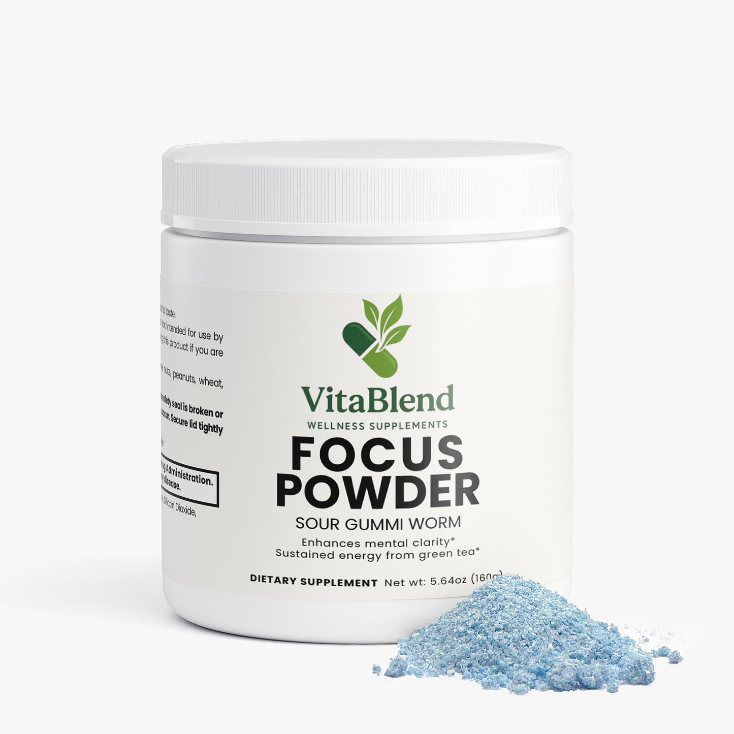 Focus Powder (Sour Gummi Worm) by VitaBlend Wellness Supplements