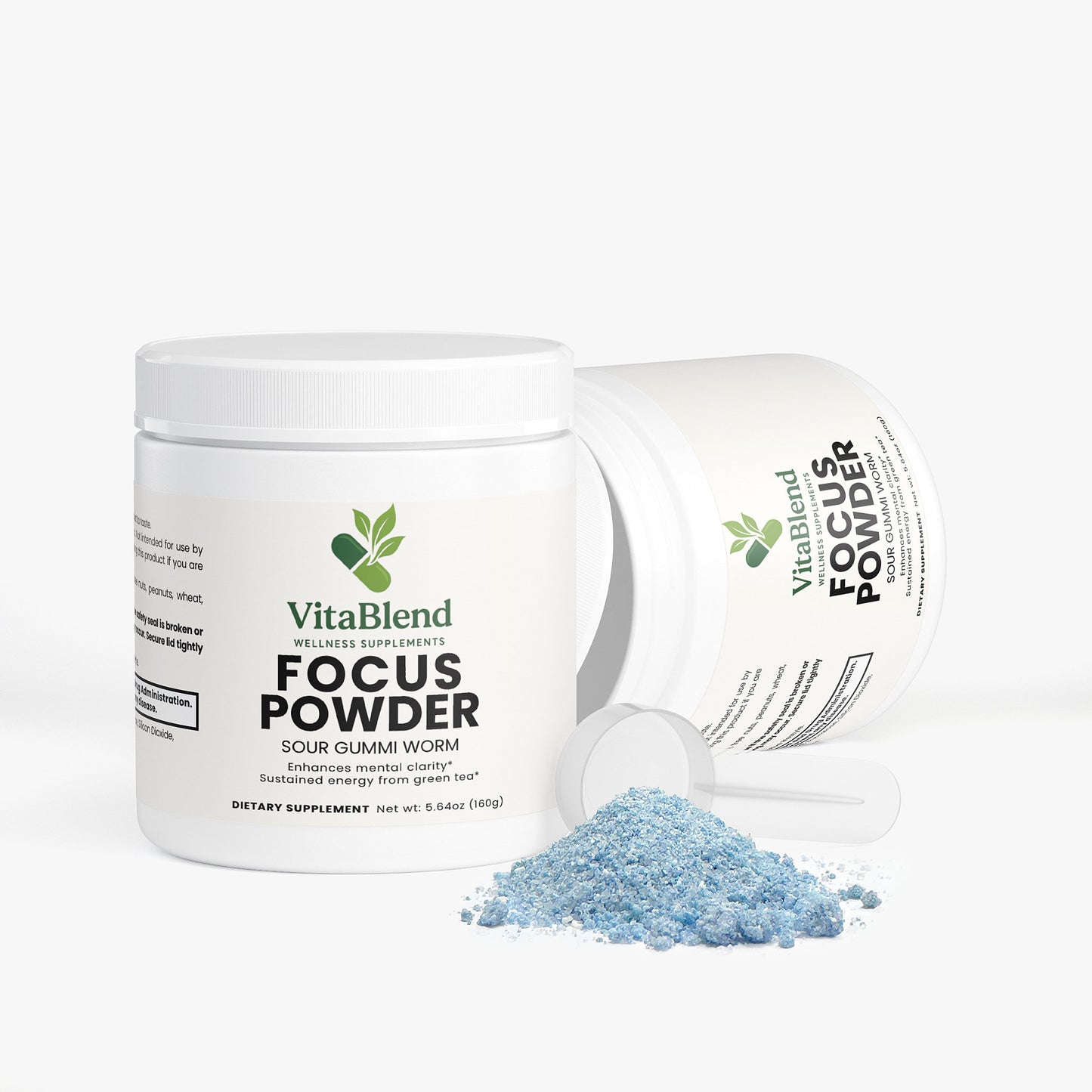 Focus Powder (Sour Gummi Worm) by VitaBlend Wellness Supplements