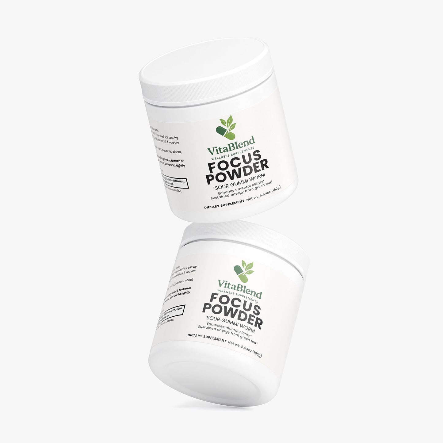 Focus Powder (Sour Gummi Worm) by VitaBlend Wellness Supplements
