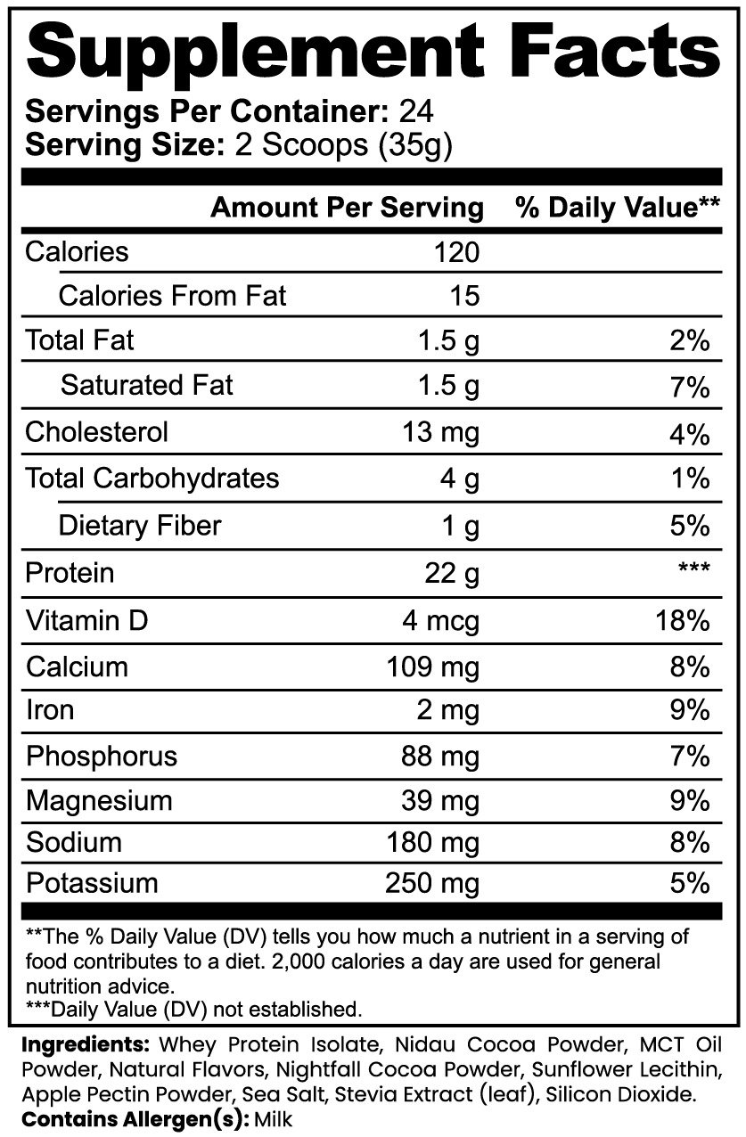 VitaBlend Advanced 100 % Whey Protein Isolate – Chocolate (16oz)