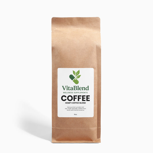 Hemp Coffee Blend - Medium Roast by VitaBlend Wellness Supplements - 16oz