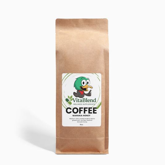 Manuka Honey Infused Coffee –by VitaBlend Wellness Supplements -  16oz