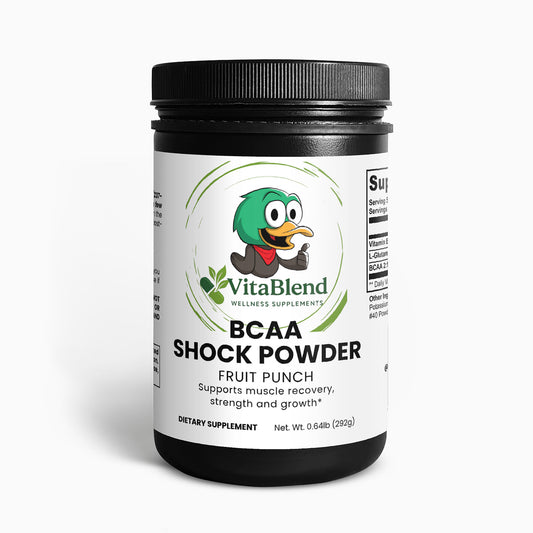 BCAA Shock Powder (Fruit Punch) VitaBlend Wellness Supplements
