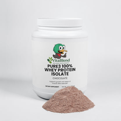 Pure3 100% Whey Protein Isolate (Chocolate) by: Vitablend Wellness Supplement