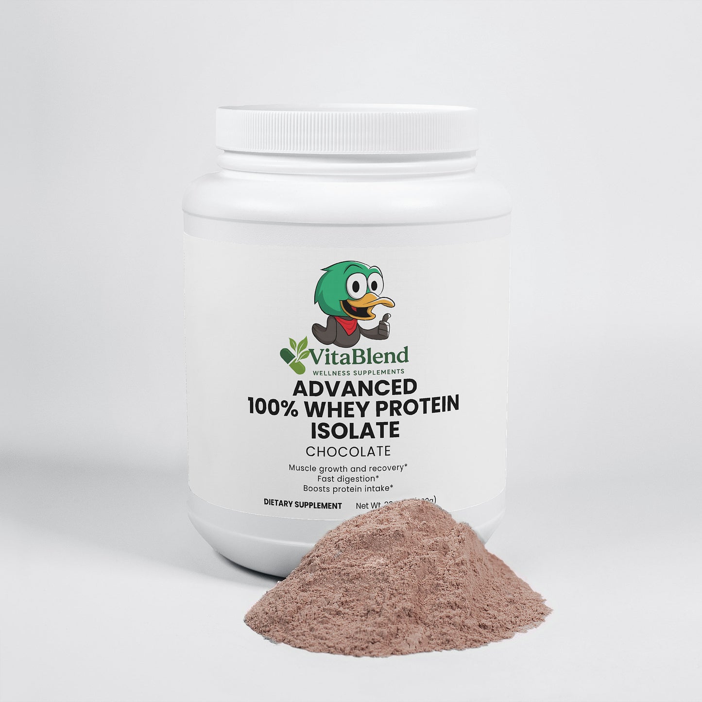 VitaBlend Advanced 100 % Whey Protein Isolate – Chocolate (16oz)