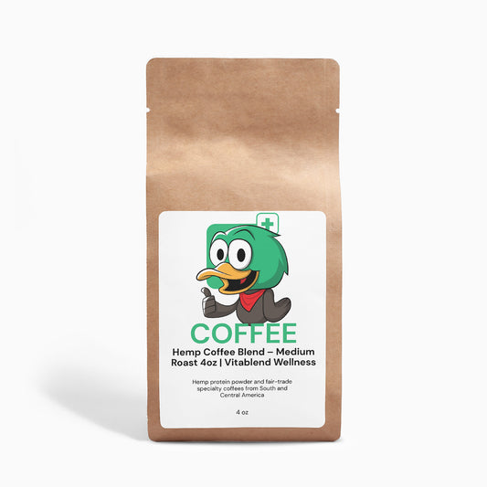 Hemp Coffee Blend – Medium Roast 4oz | Vitablend Supplements