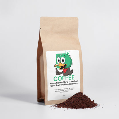 Hemp Coffee Blend – Medium Roast 4oz | Vitablend Supplements