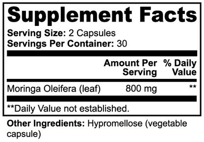 Moringa Pure (Drumstick Tree) by Vitablend Wellness Supplements